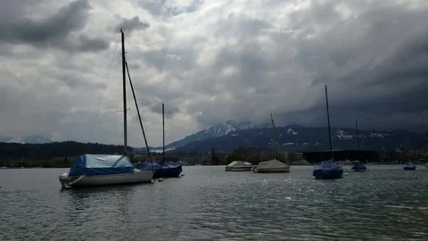 Lucerne Boats Timelapse Vidéo 122761615