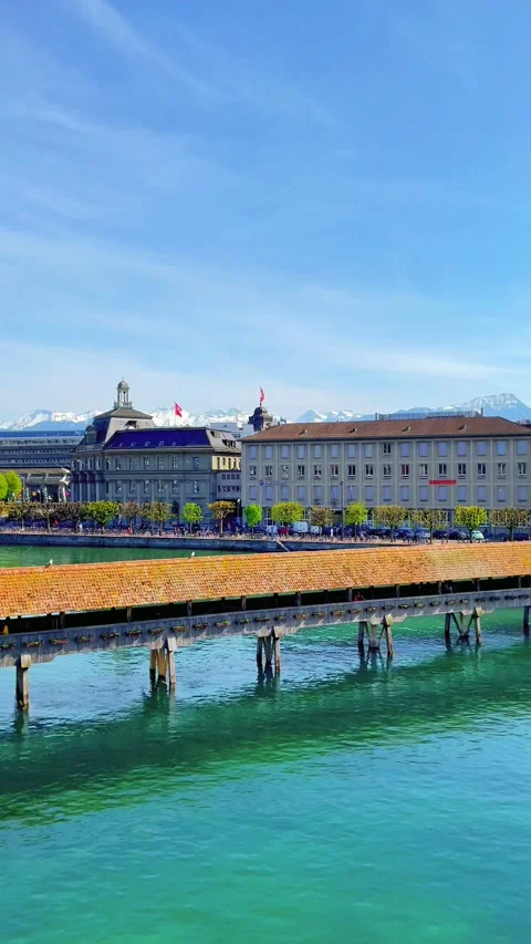 Lucerne city view Vidéo 209443392