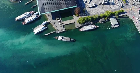 Lucerne KKL from above Stockbeeldmateriaal 89956440