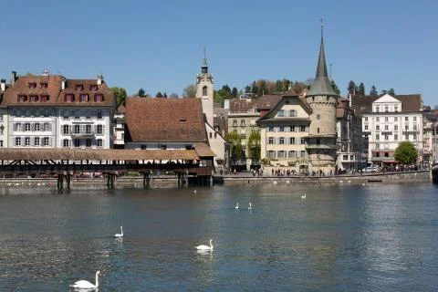 Lucerne old town Foto stock