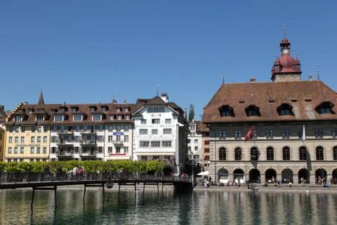 Lucerne old town Foto stock