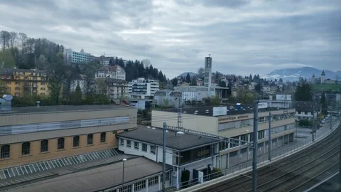 Lucerne Train Timelapse Stock Footage 122763232