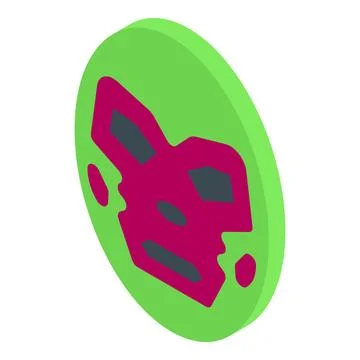 Lucha libre mask depicting aggressive wrestler face on green background Stock Illustration