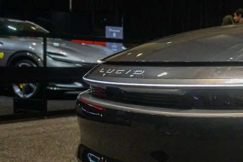 Lucid emblem on front. Stock Photos