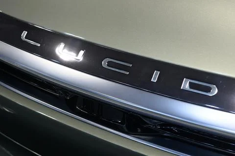 Lucid emblem on front. Stock Photos