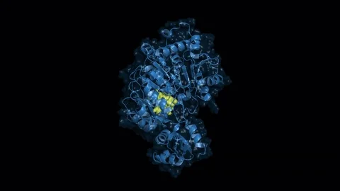 Luciferase, rotating cartoon model Stock Footage 79799791