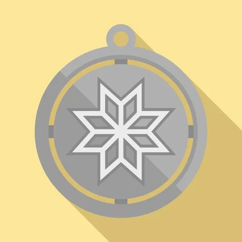 Luck amulet icon flat vector. Esoteric bead イラスト素材