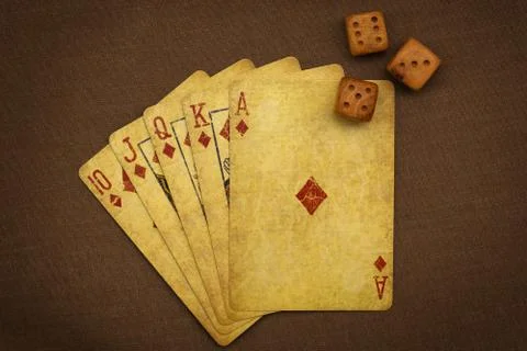 Luck of the gambler Foto stock
