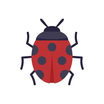 Luck ladybug icon flat vector. Japan fuji Stock Illustration