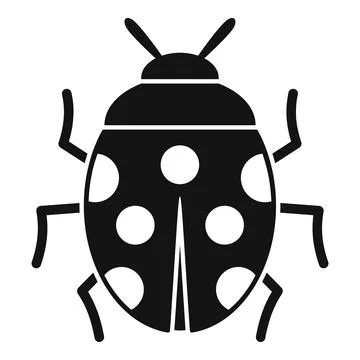 Luck ladybug icon simple vector. Japan fuji Stock Illustration