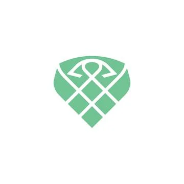 Luck logo four leaf clover luck symbol u logo modern corporate, abstract letter Stock Illustration