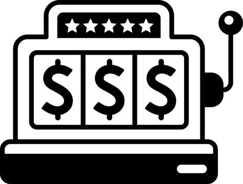 Lucky 7 icons set vector. Casino slot. Machine jackpot Slot machine. Jackpot Stock Illustration