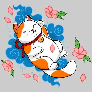 Lucky cat Stock Illustration