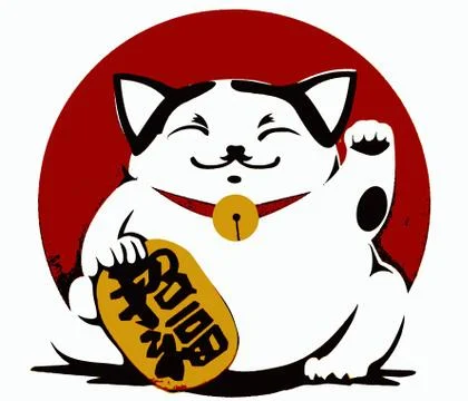 Lucky cat Illustration Stock Illustration
