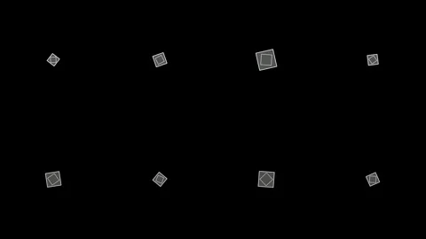 Lucky dice tumbling on black background overlay 4K 스톡 동영상 336624882