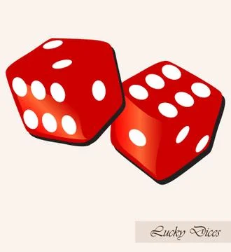 Lucky dices Stock Illustration