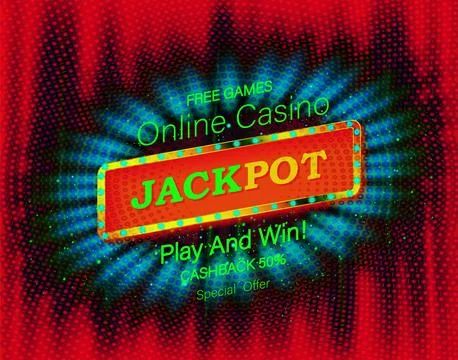 Lucky jackpot editable text effect. Stock Illustration