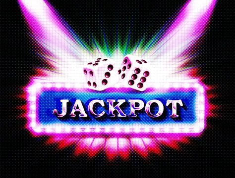 Lucky jackpot editable text effect. Stock Illustration