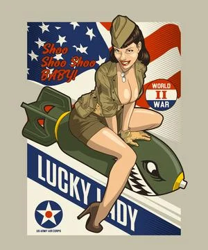 LUCKY LADY Stock Illustration