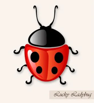 Lucky ladybug Stock Illustration