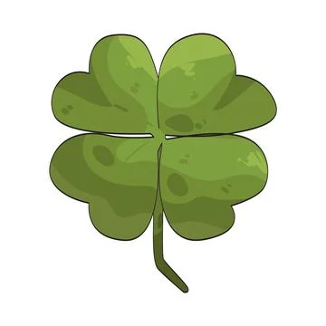 Lucky leaf illustration Stock Illustration