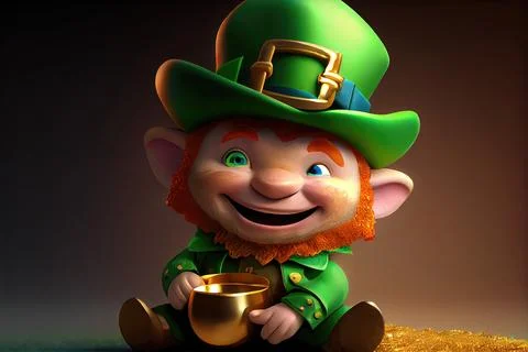 Lucky Leprechaun Stock Illustration