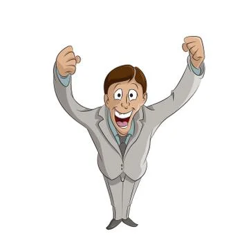 Lucky man Stock Illustration