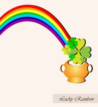 Lucky rainbow Stock Illustration
