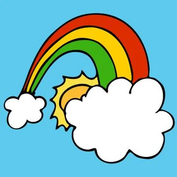 Lucky rainbow Stock Illustration