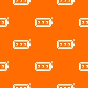 Lucky seven on slot machine pattern seamless Illustrazione stock