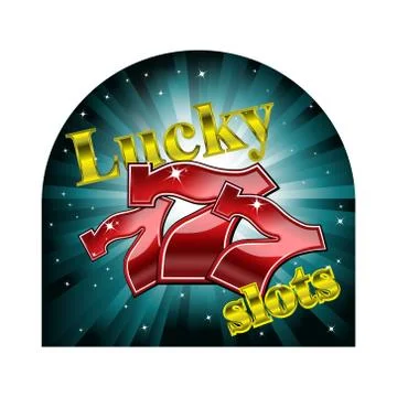 Lucky seven slots Stock Illustration