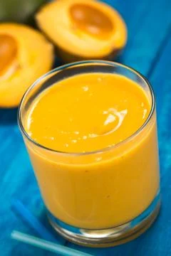 Lucuma milkshake Stock Photos
