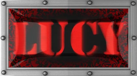 Lucy on led Stock Footage 8759801