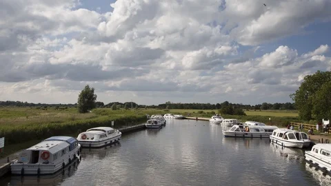 Ludham Bridge timelapse Stock Footage 122204384