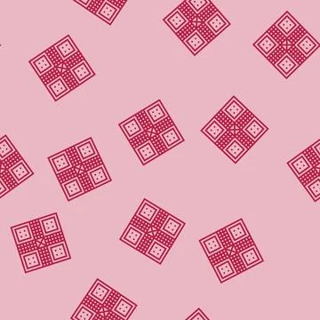Ludo board board table line seamless pattern Stock Illustration