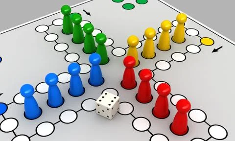 Ludo Stock Illustration