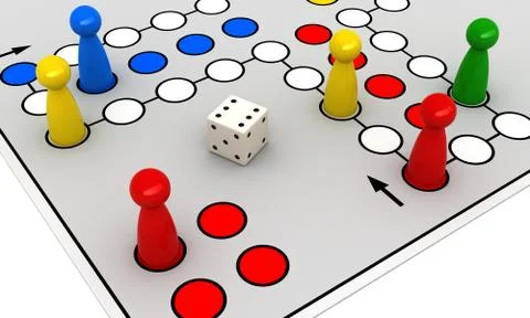 Ludo Stock Illustration