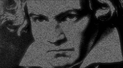 Ludwig van Beethoven animation Stock Footage 46497301