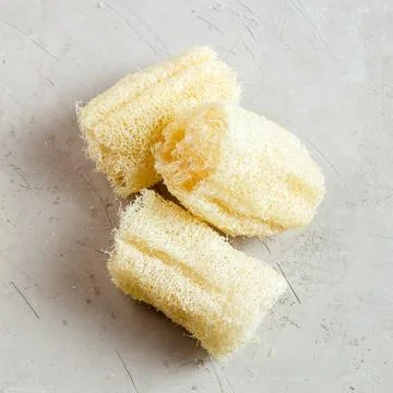 Luffa sponge for zero waste dish washing Stock-Fotos