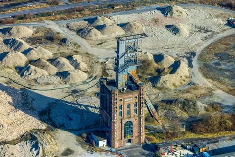  Luftbild, ehemalige Zeche Prosper mit Malakowturm, Batenbrock-Süd, Bottro.. Stock Photos