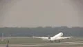 Lufthansa A340 airplane takeoff HD Footage