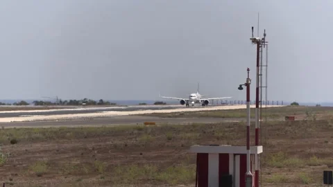 Lufthansa, Airbus A321 Take Off at Malta International Airport Stock Footage 238692771
