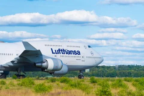 Lufthansa airplanes Stock Photos