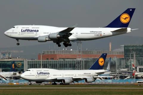 Lufthansa boeing 747 Stock Photos