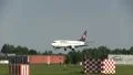 Lufthansa plane landing HD Footage