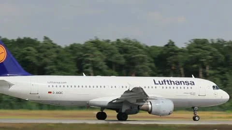 Lufthansa take-off Stock Footage 11313745