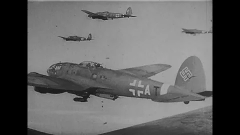 Luftwaffe. Battle of the Dnieper 動画素材 244729725