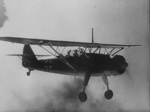 Luftwaffe planes in flight Stock Footage 158250935