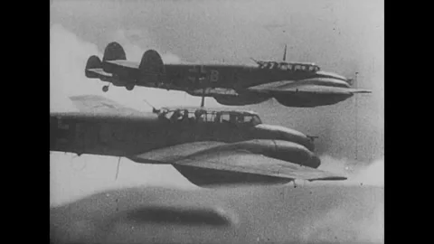 Luftwaffe. Siege of Leningrad Stock Footage 260928651