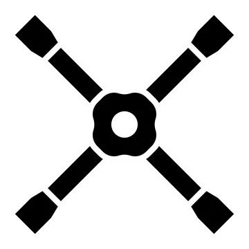 Lug wrench Vector Icon Design Illustration Stock Illustration